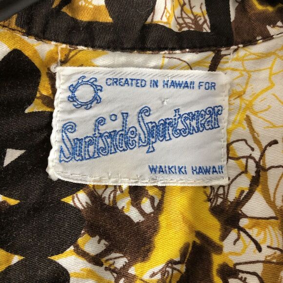 Surfside Sportswear Mens Size Medium? Hawaiian Honolulu Button Up Aloha Shirt - Picture 3 of 15